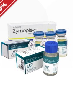 Classic course to increase strength. Testosterone + Winstrol