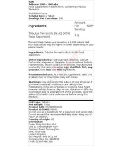 San – Tribuvar 1000 180 tablets San